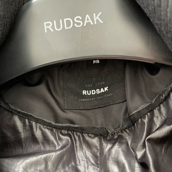 Rudsak Black Fur on Black Jacket in size S - Picture 10 of 10